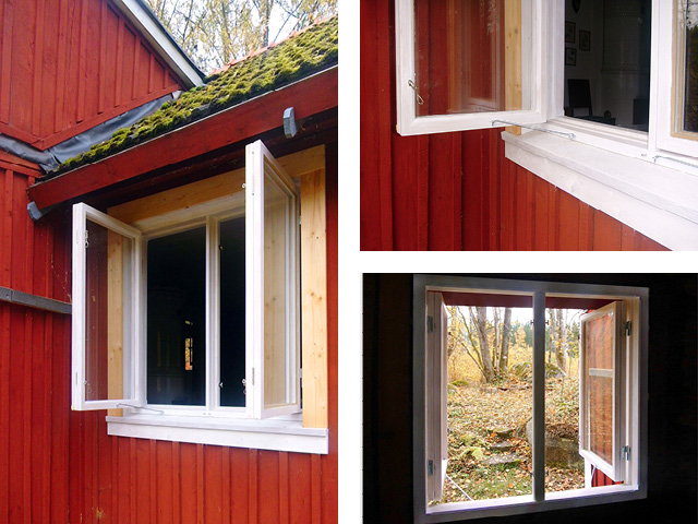 Schwedisches Kasten-Fenster aus Lärchenholz