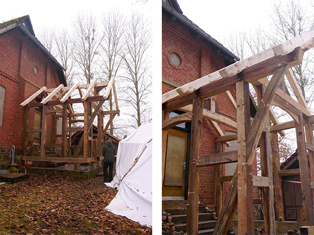 Fachwerk-Vorbau für Forsthaus in Eldena bei Ludwigslust